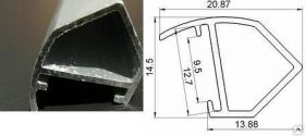 Алюминиевый профиль анодированный с наклоном 022