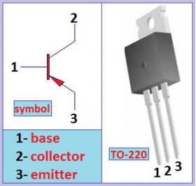 Мощный биполярный PNP транзистор TIP42C (ST) (TO220)